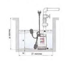 ELECTROBOMBA SUMERGIBLE DRENAJE SERIE RX CUERPO BOMBA ACERO INOX 304 MONOFASICA 230 V 2900 RPM POTENCIA 0.25 KW  0.33 HP CAUDAL 300 L/MIN ALTURA MANOMETRICA 20 M INMERSION 10 M PARA ACHIQUE AGUA LIGERAMENTE CARGADA MODELO RXM1 PEDROLLO